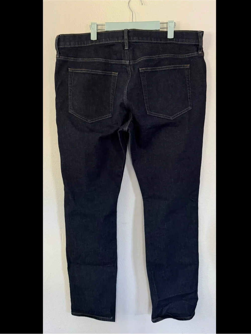 J.Crew Flex Straight Leg Jeans Mens 36x32 Dark Indigo Blue Stretch Denim NWOT